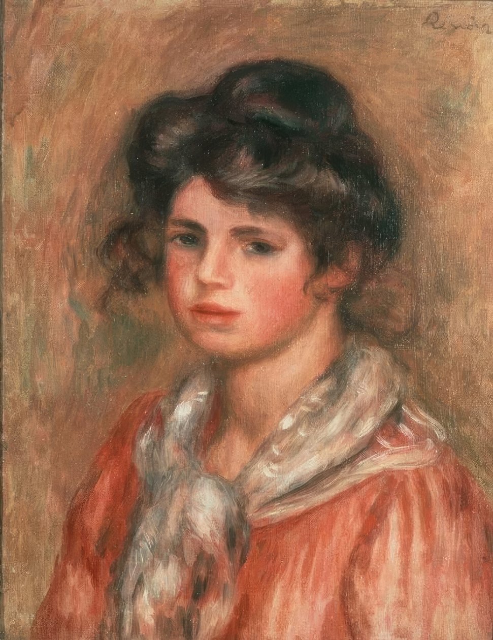 Bílý šátek od Pierre Auguste Renoir