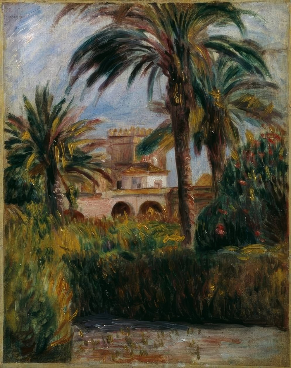 Zahrada esejů v Alžíru od Pierre Auguste Renoir