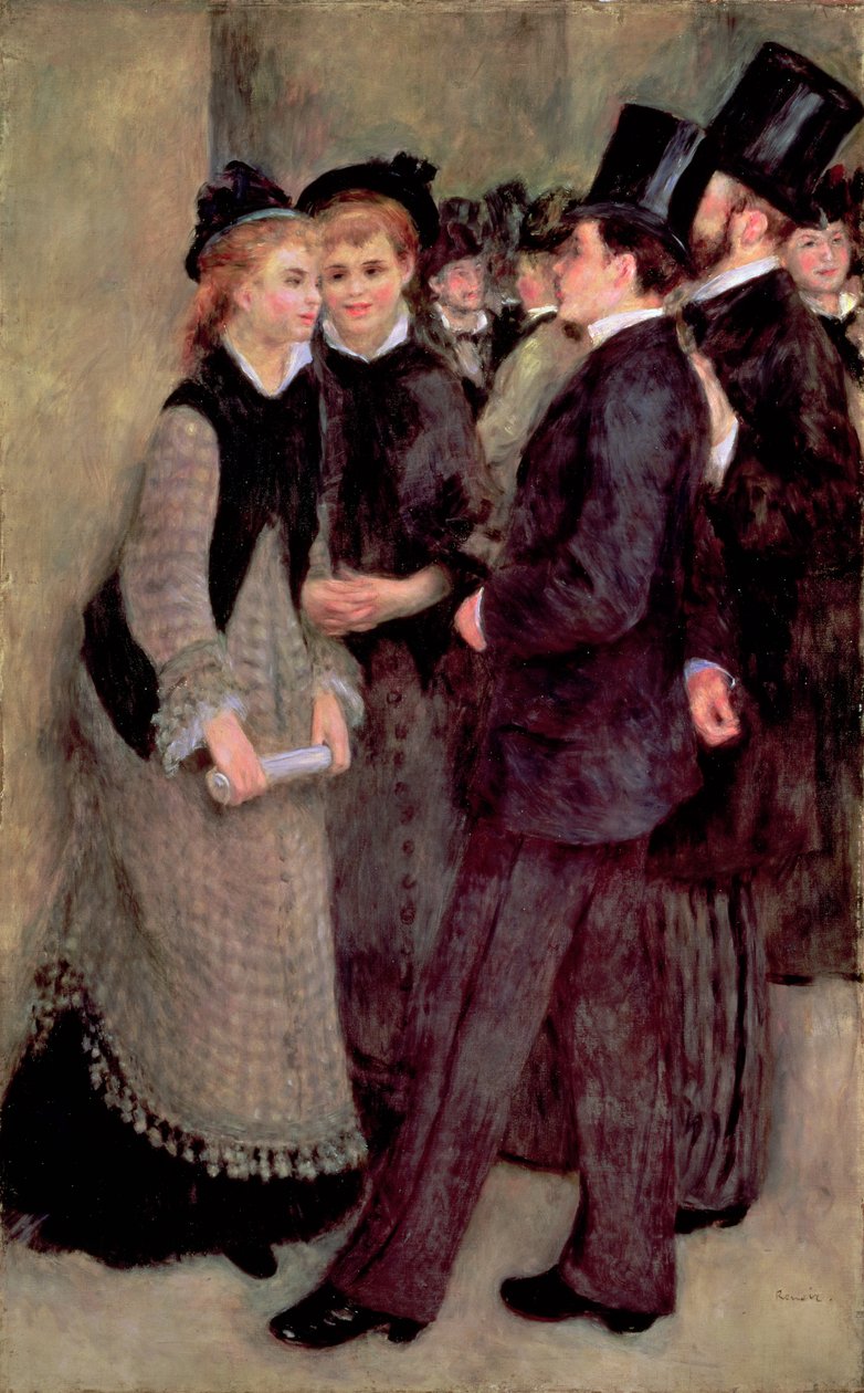 Odchod z konzervatoře (La Sortie du conservatoire) 1877 (olej na plátně) od Pierre Auguste Renoir
