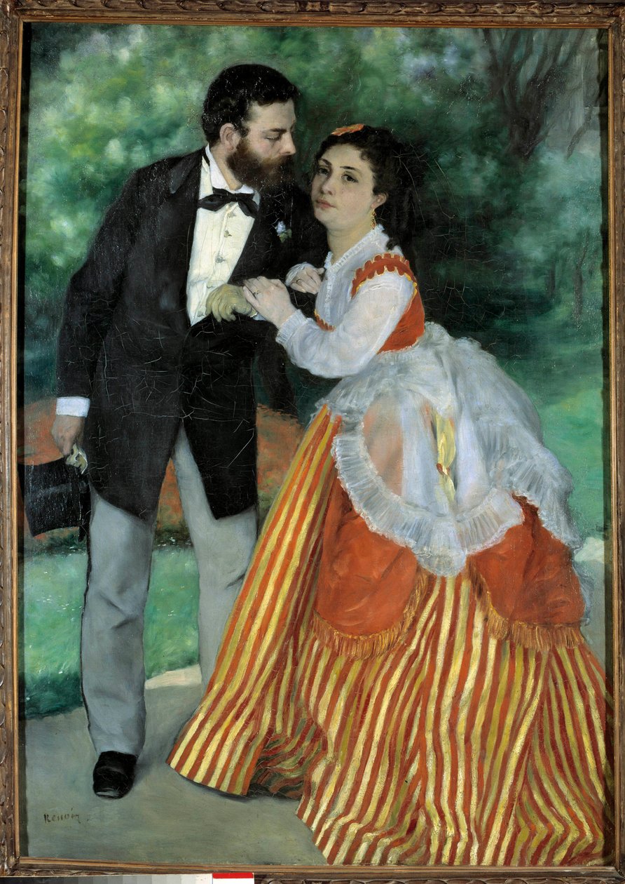 Les fiances, monsieur et madame Sisley Portraits de Alfred Sisley (1839-1899), impresionistický malíř anglické národnosti, a jeho budoucí manželka Eugenie Lescouezec. Obraz Pierra Auguste Renoira (1841-1919) od Pierre Auguste Renoir