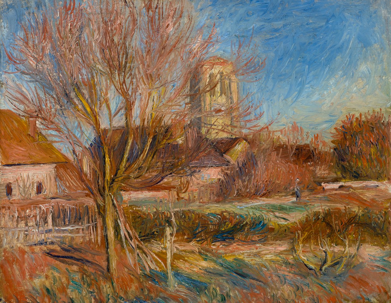 Kostel v Essoyes, kolem roku 1900 (olej na plátně) od Pierre Auguste Renoir
