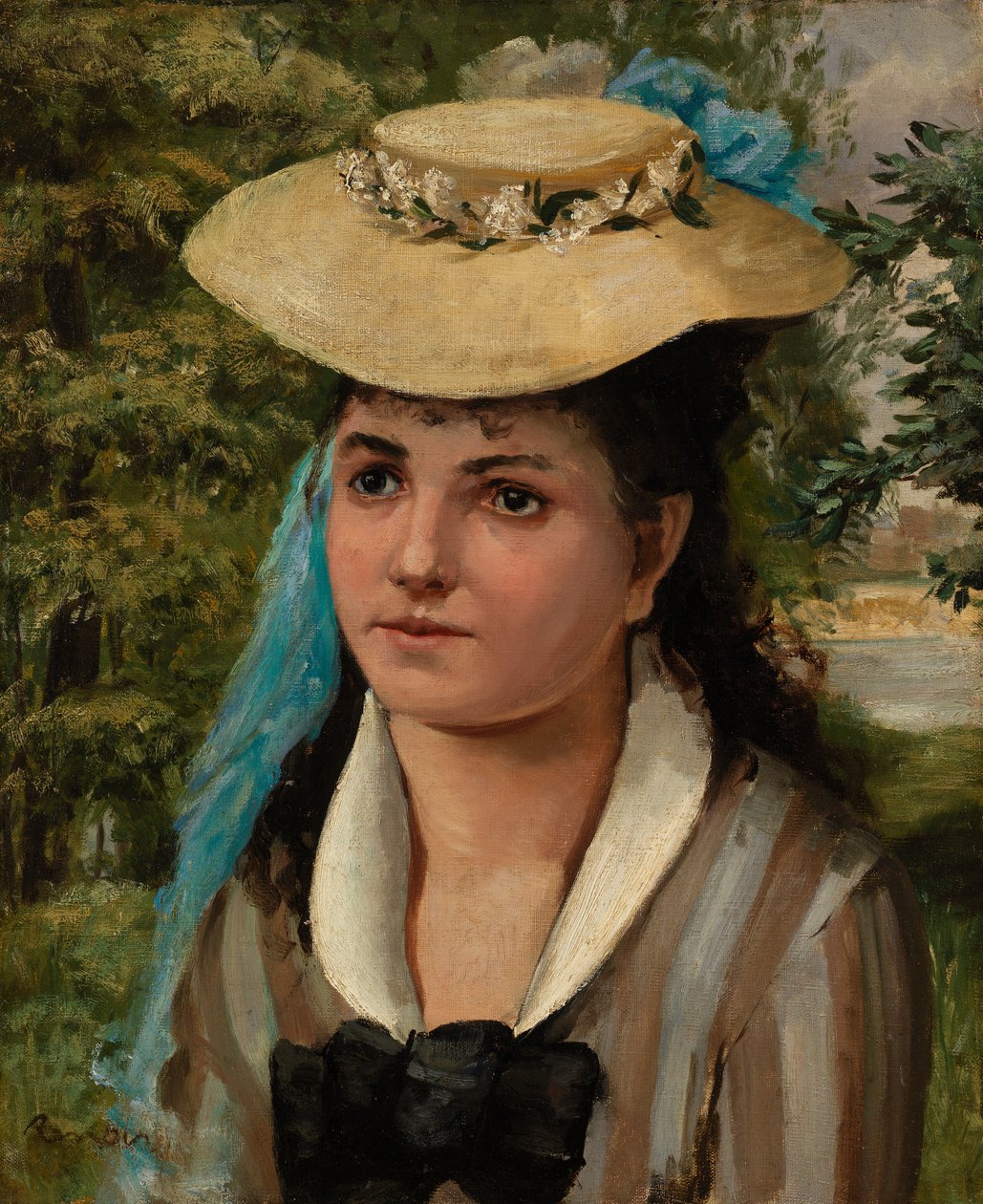 Lise ve slaměném klobouku od Pierre Auguste Renoir