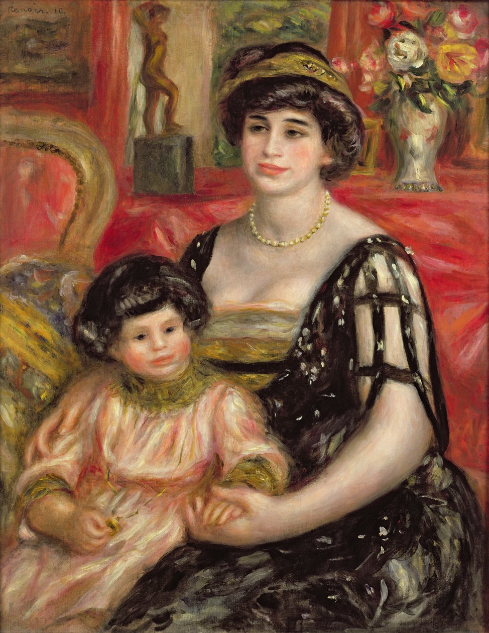 Madame Josse Bernheim-Jeune a její syn Henry, 1910 od Pierre Auguste Renoir