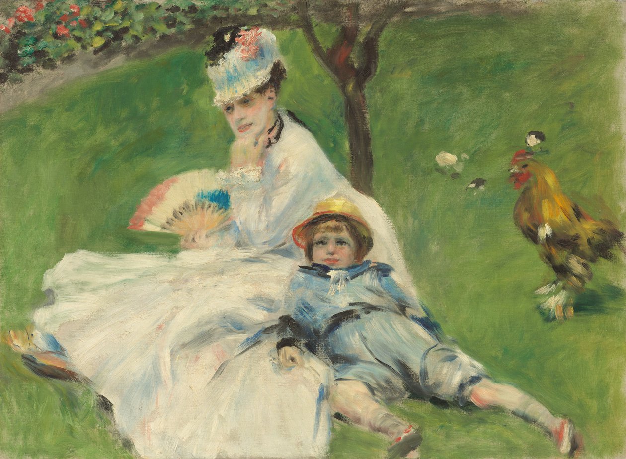 Madame Monet a její syn od Pierre Auguste Renoir