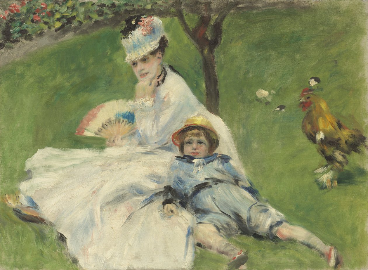 Madame Monet a její syn, 1874 od Pierre Auguste Renoir