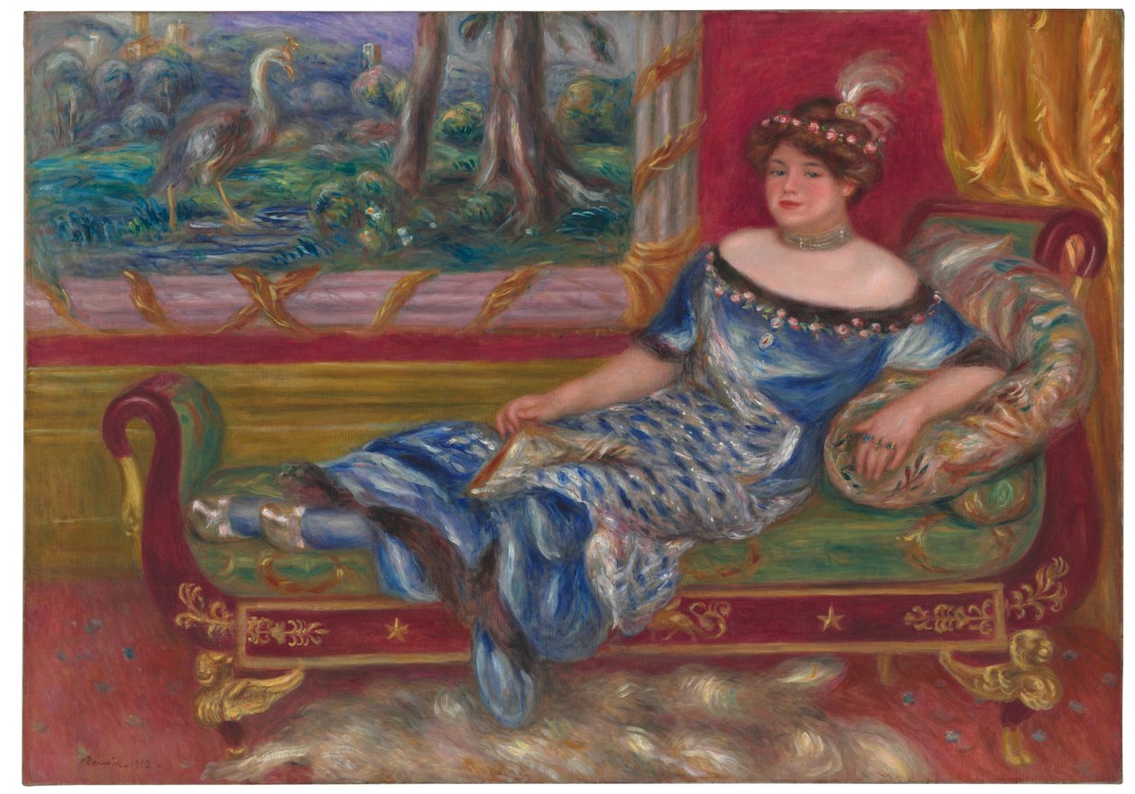 Madame de Galéa na poledníku, 1912 od Pierre Auguste Renoir