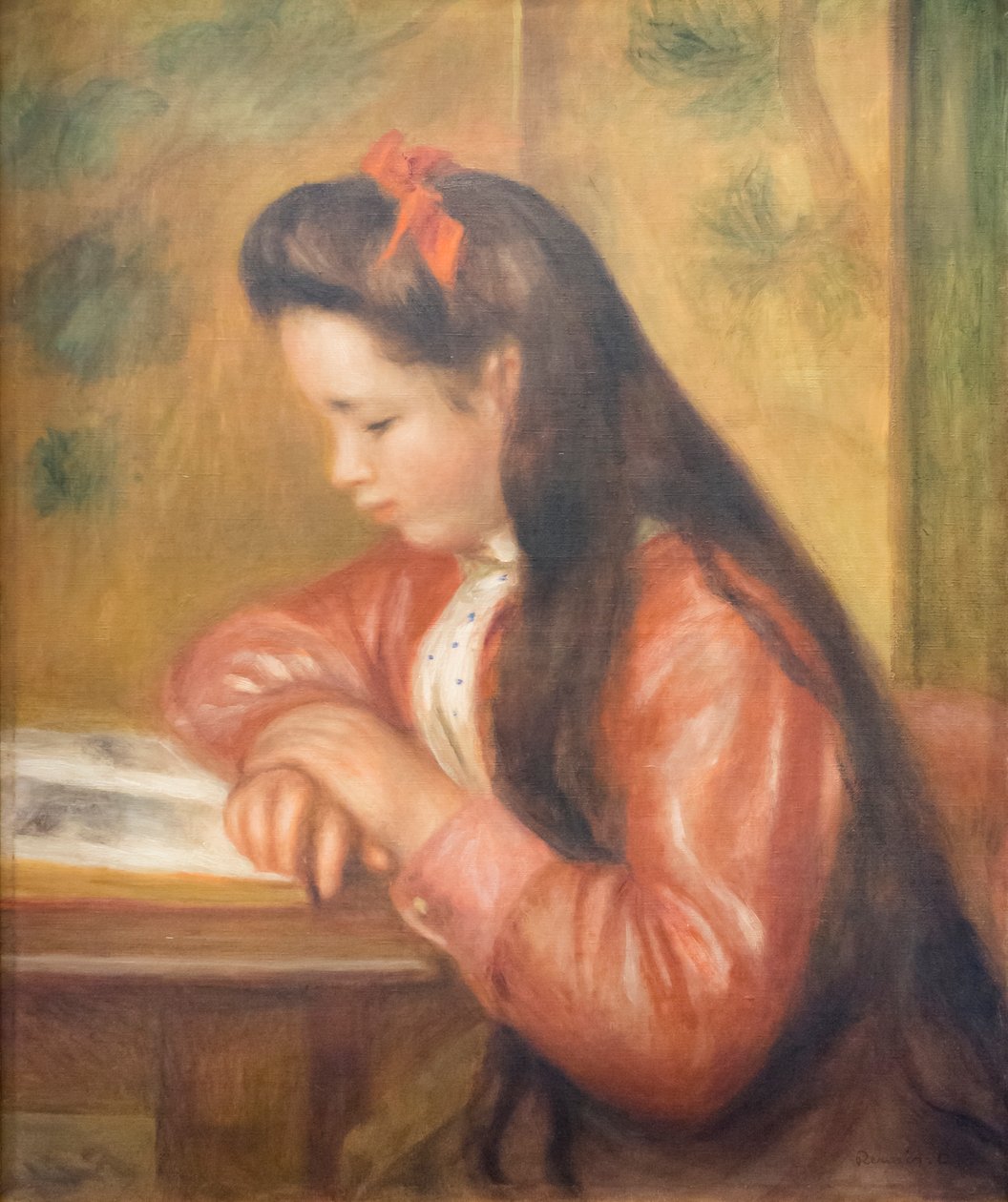 Mademoiselle Genevieve Caillebotte, budoucí Madame Chardeau, c. 1895 (olej na plátně) od Pierre Auguste Renoir