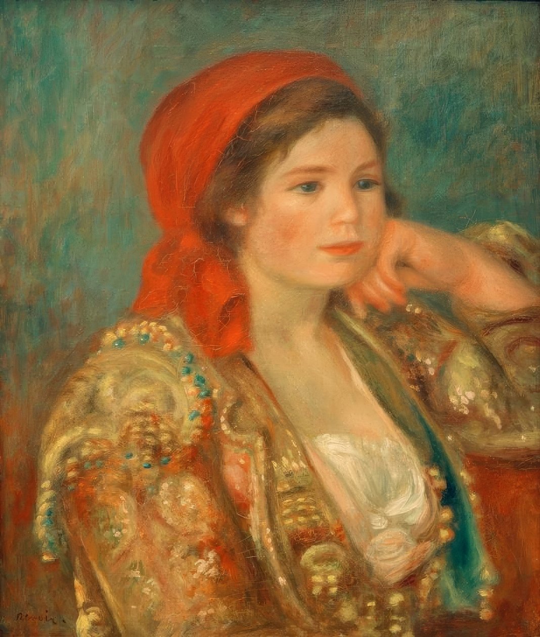 Dívka se španělskou bundou od Pierre Auguste Renoir
