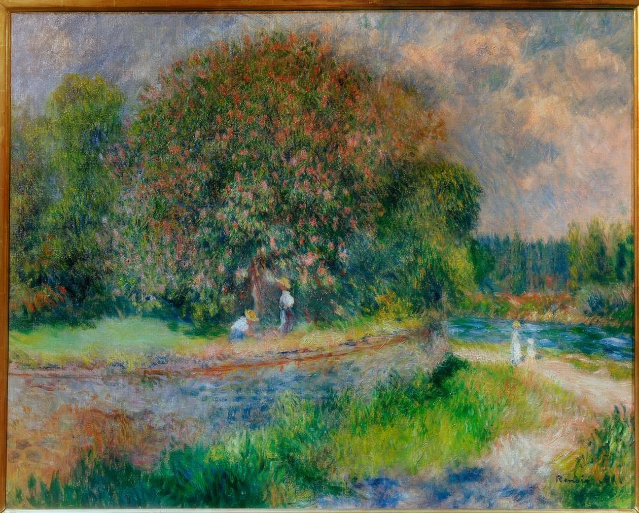 Kvetoucí jírovec od Pierre Auguste Renoir