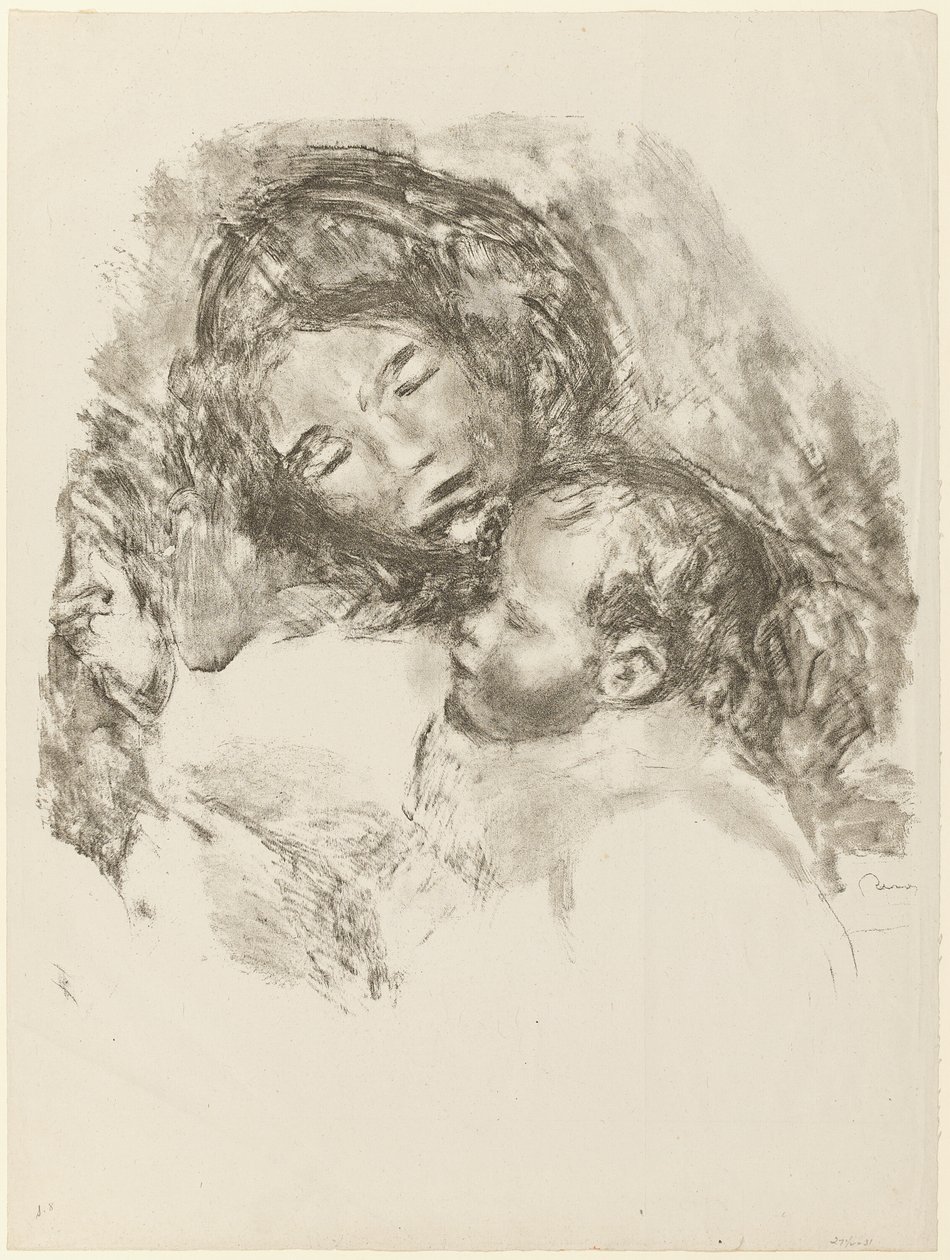 Porodní, velký talíř od Pierre Auguste Renoir