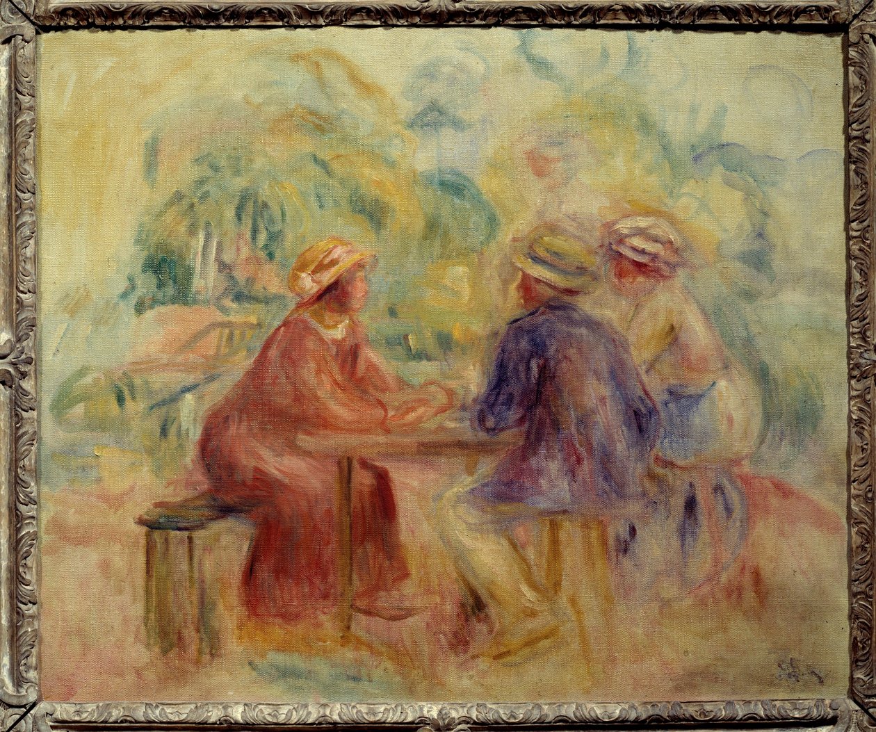 Setkání v zahradě Obraz Augusta Renoira (1841-1919) 20. století Ne. 0,55x0,65 m Paříž, Musee d
