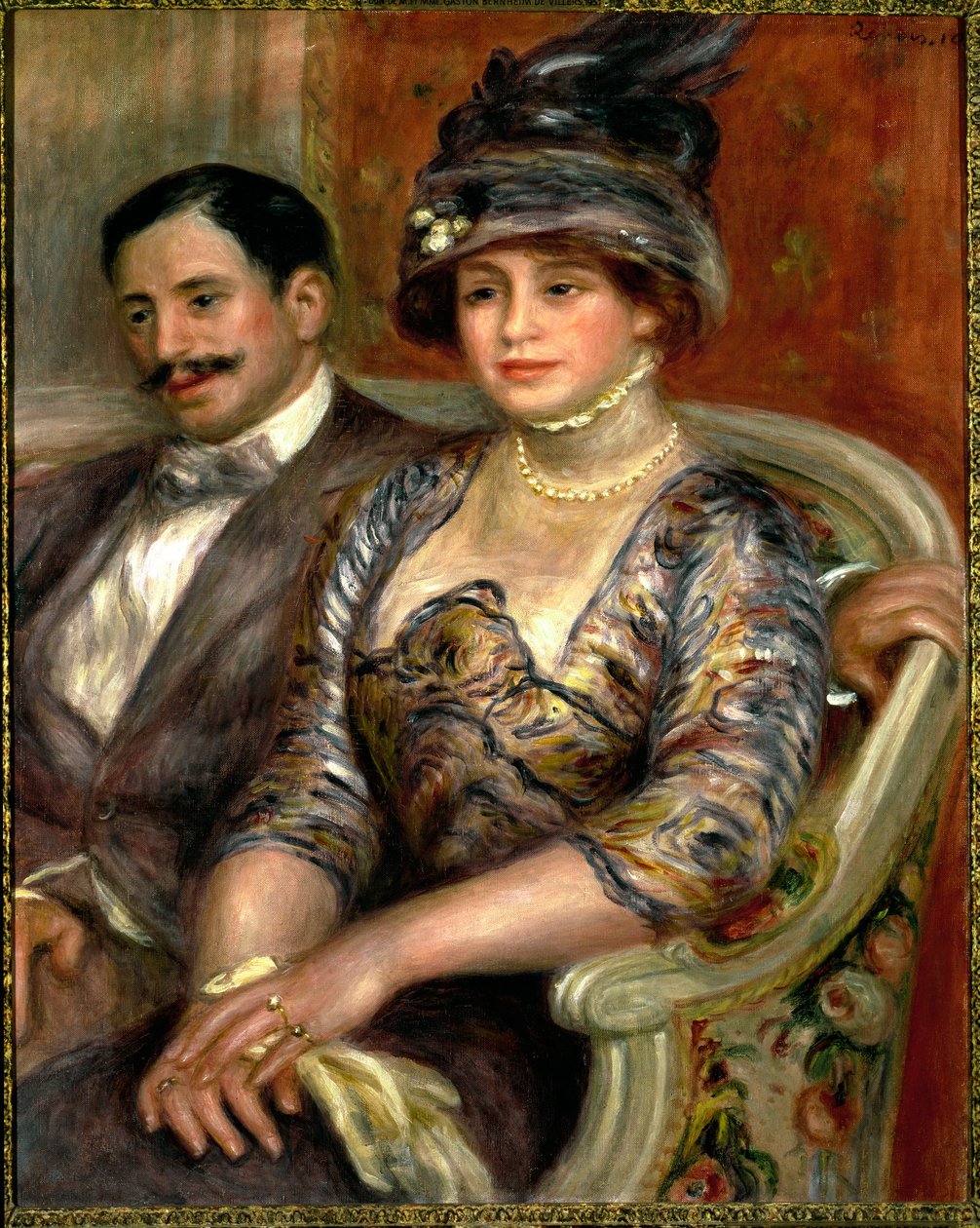 Pan a paní Bernheim de Villers - Portrét Gastona Bernheima de Villers od Pierre Auguste Renoir