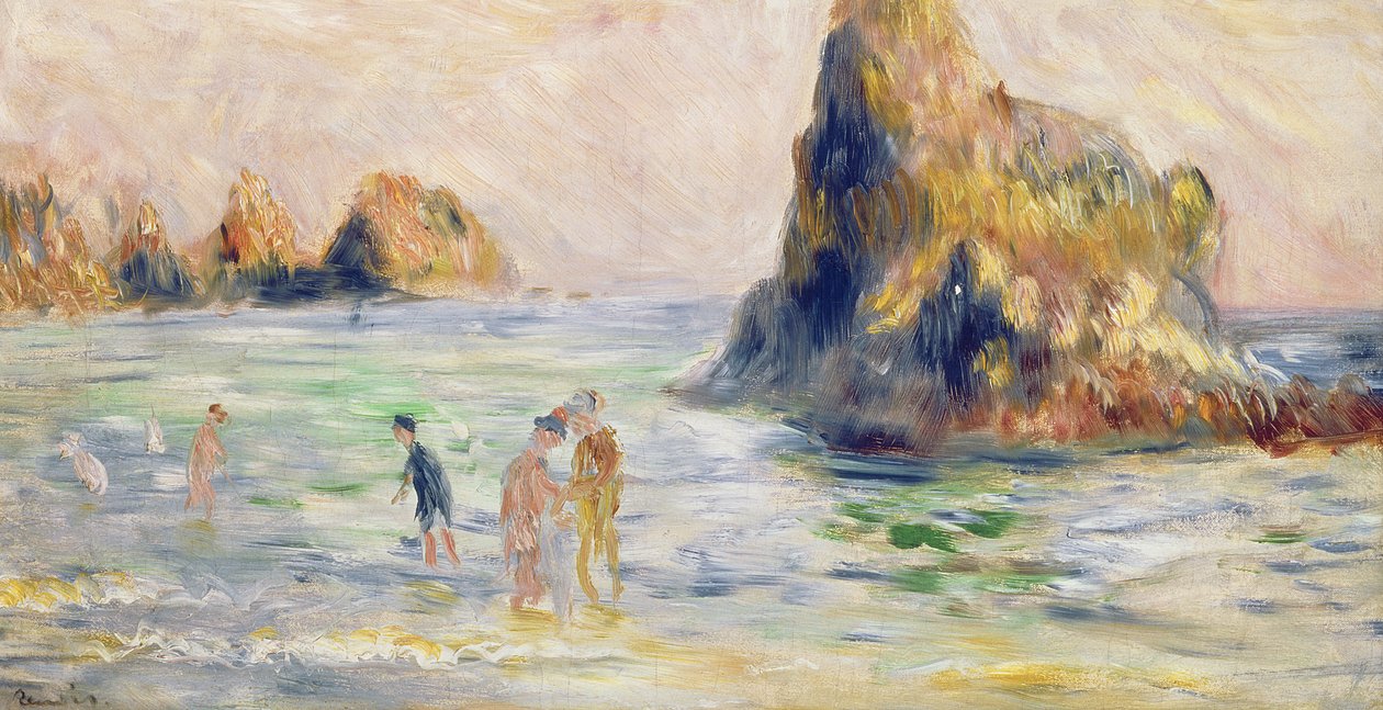 Moulin Huet Bay, Guernsey, kolem roku 1883 od Pierre Auguste Renoir