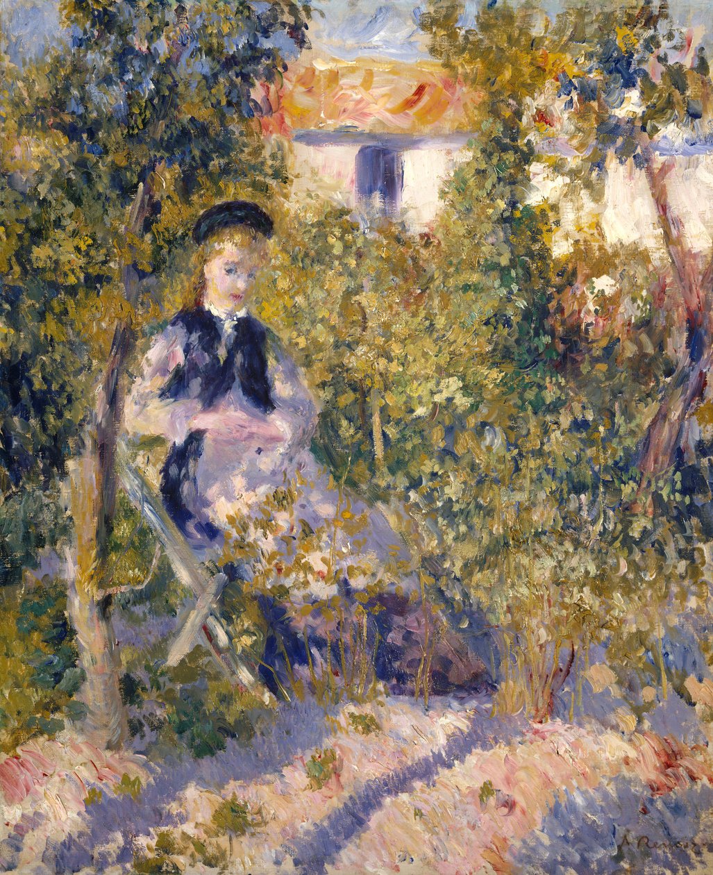 Nini v zahradě Nini Lopez, 1876. od Pierre Auguste Renoir