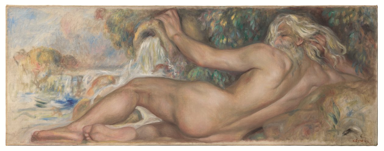 Akt v krajině nebo Řeka od Pierre Auguste Renoir