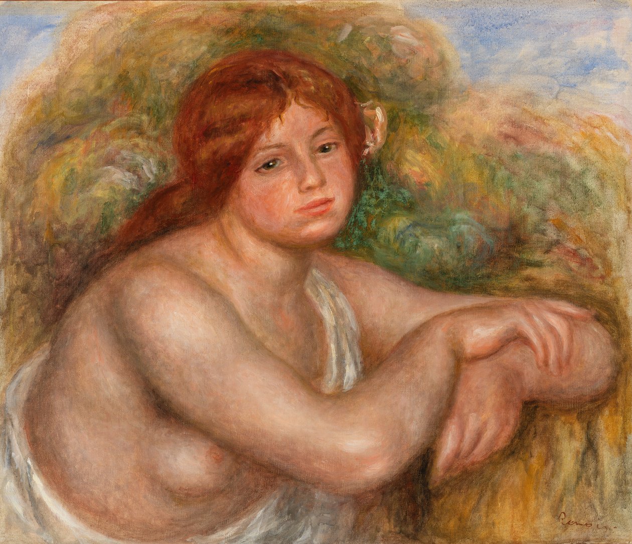 Studie aktu, Busta ženy od Pierre Auguste Renoir
