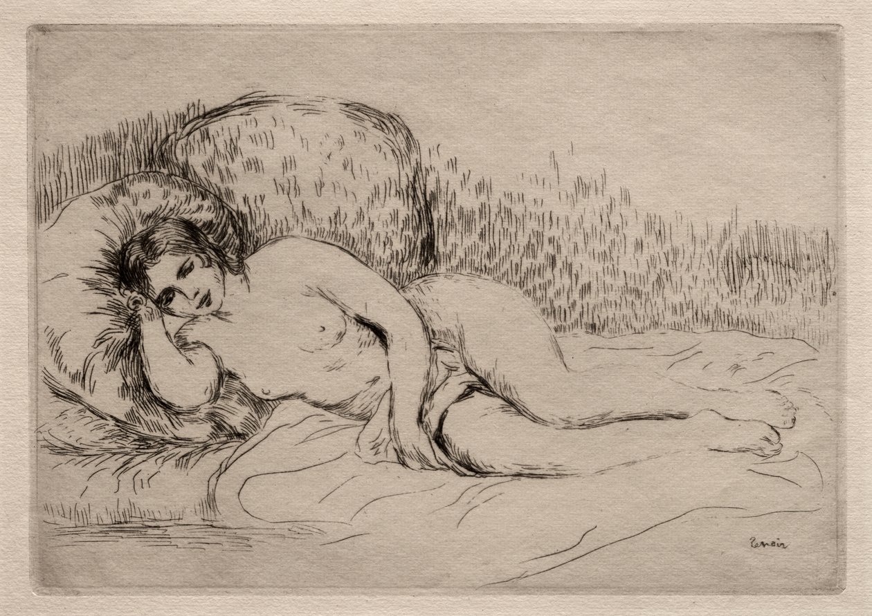 Nahá žena ležící od Pierre Auguste Renoir