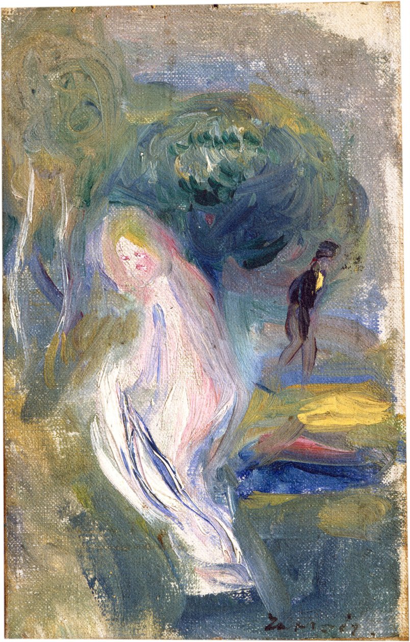Nahý s postavou v pozadí, c. 1882. od Pierre Auguste Renoir