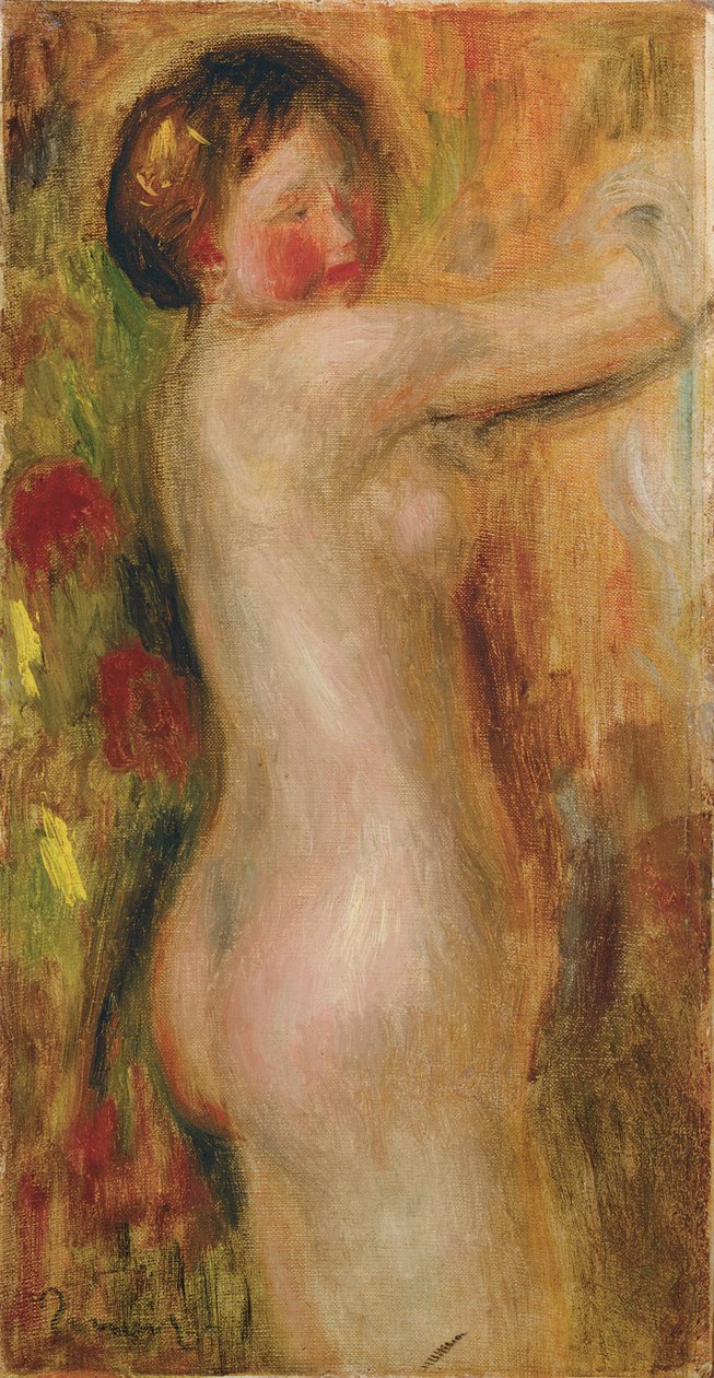 Nahá se zdviženou paží od Pierre Auguste Renoir