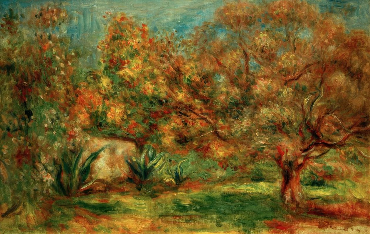 Olivová zahrada od Pierre Auguste Renoir