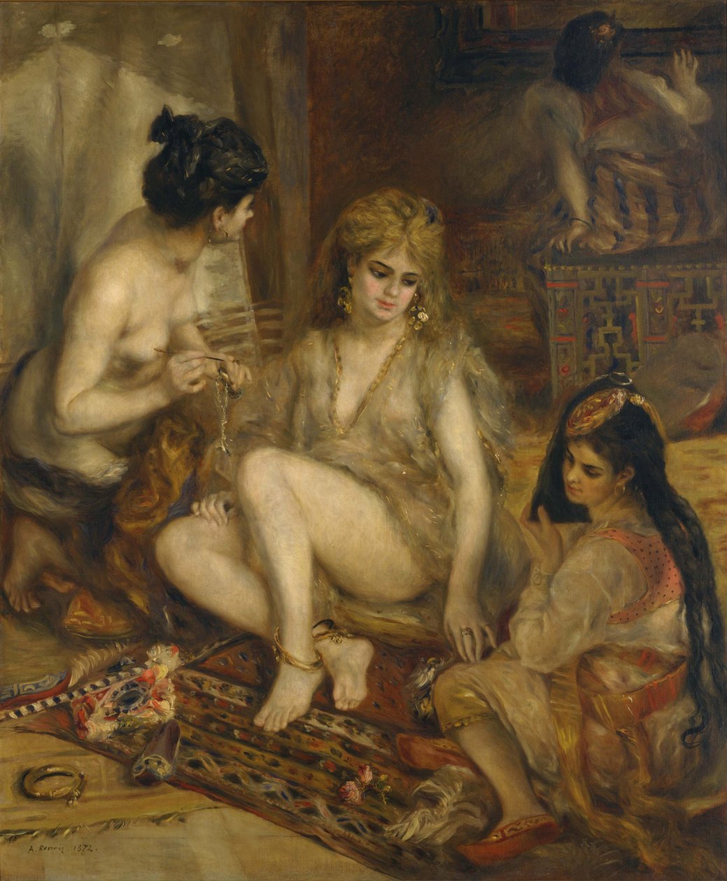 Parisiennes v alžírském kostýmním harému, 1872 od Pierre Auguste Renoir