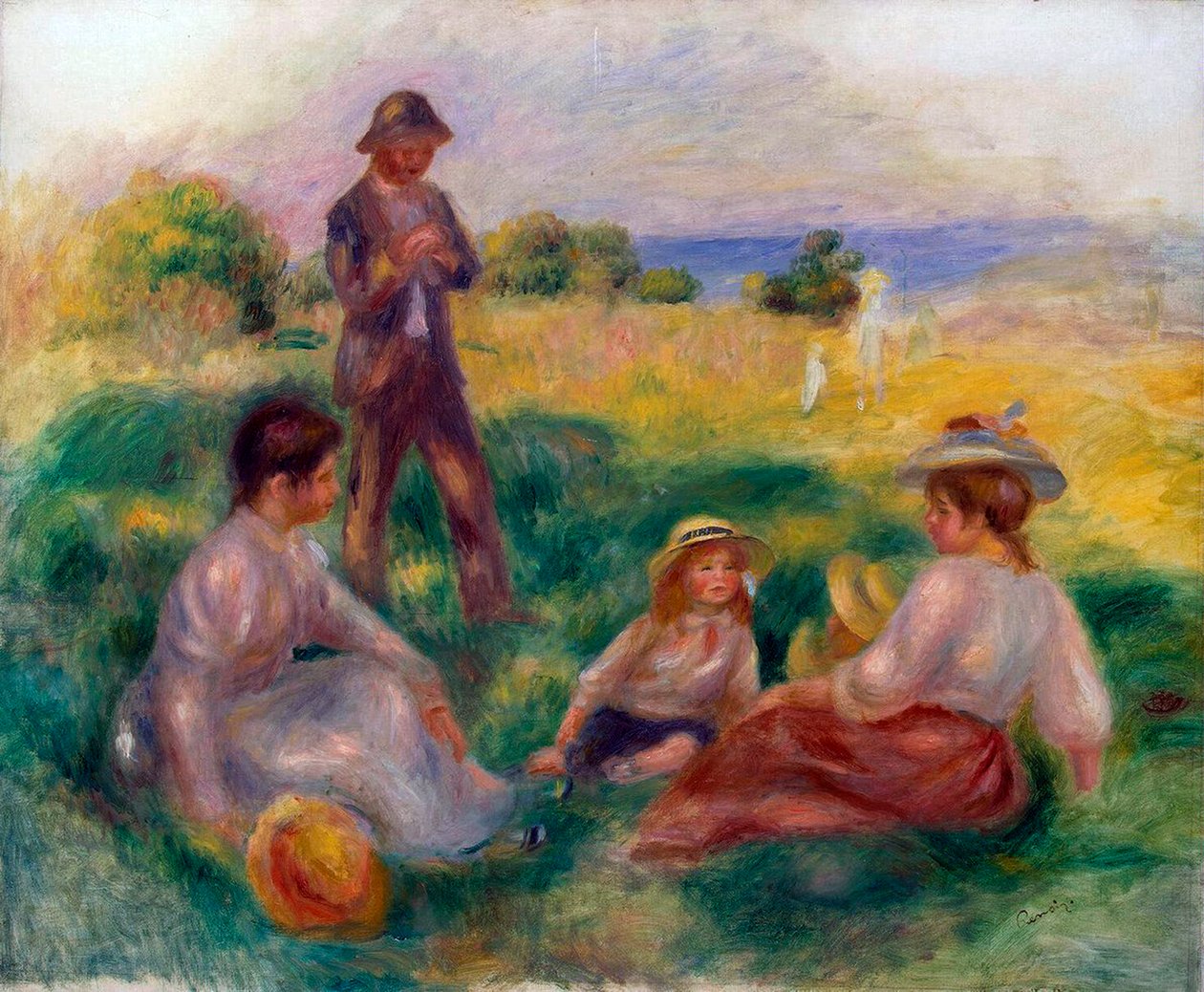 Party na venkově v Bernevalu, 1898. od Pierre Auguste Renoir