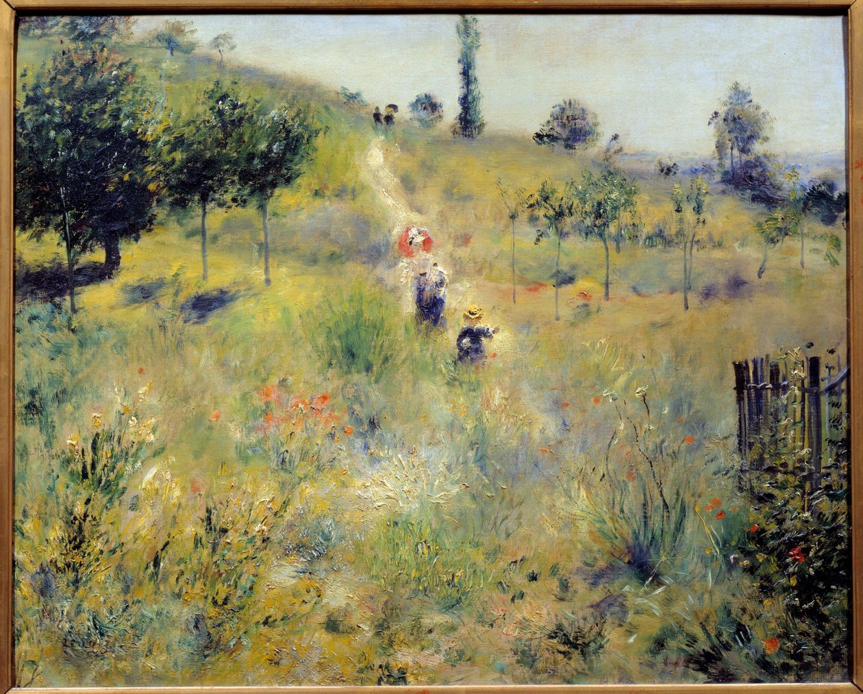 Cesta stoupá ve vysokých bylinách Malba Pierra Auguste Renoira (1841-1919) 1875 Sun. 0,6x0,74 m Paříž, musee d