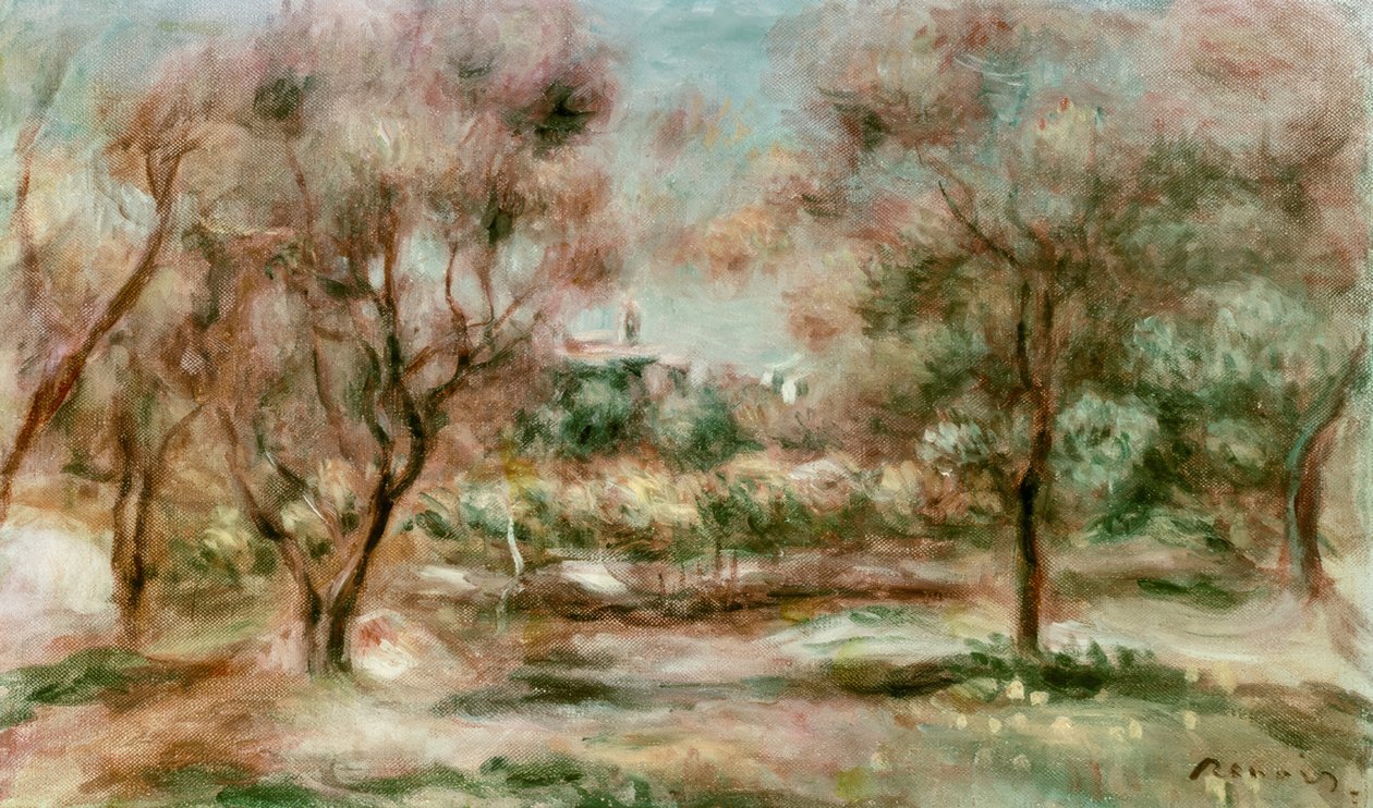 Krajina Grasse od Pierre Auguste Renoir