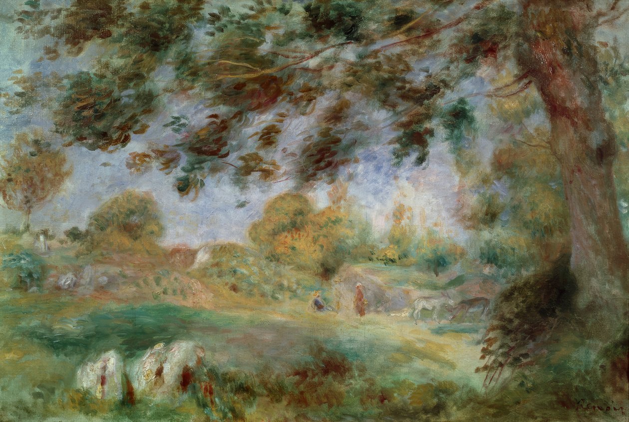Jarní krajina od Pierre Auguste Renoir