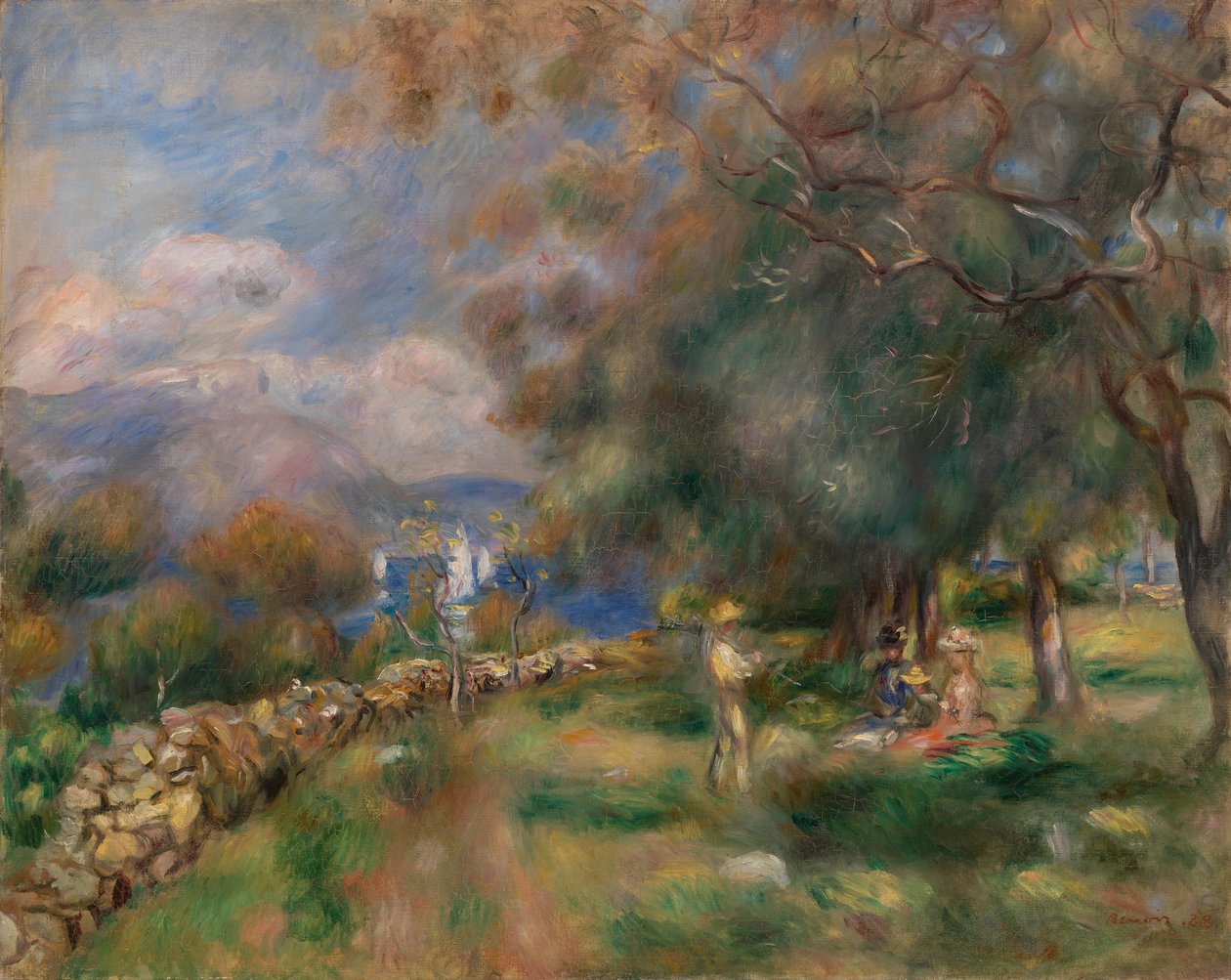 poloostrov Saint-Jean od Pierre-Auguste Renoir