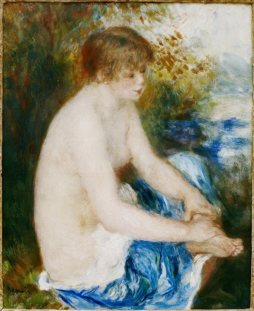 Malý modrý akt od Pierre Auguste Renoir