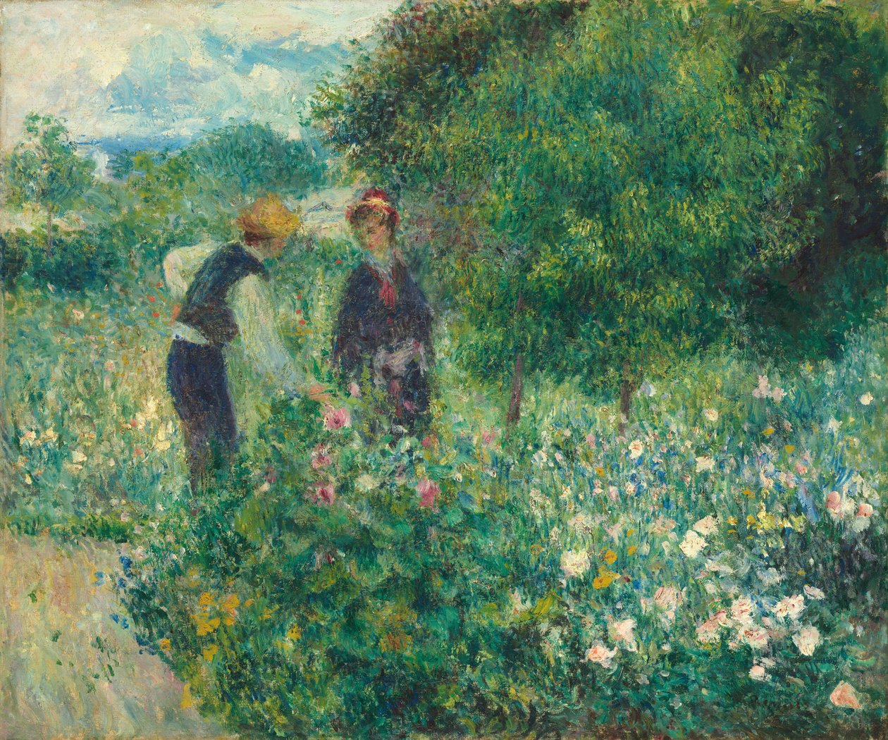 Sbírání květin, 1875. od Pierre Auguste Renoir