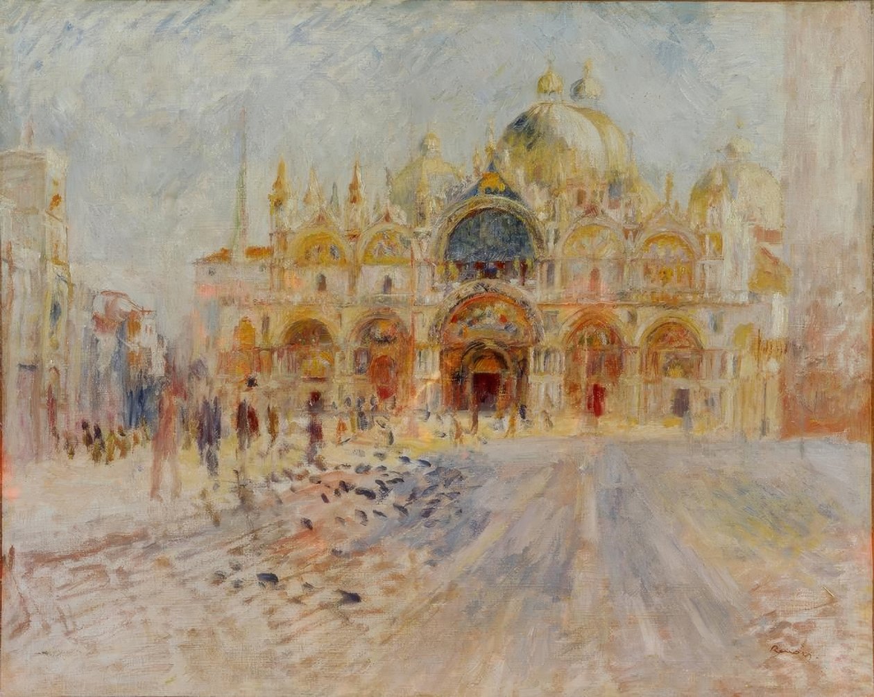 Místo San Marco, Benátky od Pierre Auguste Renoir