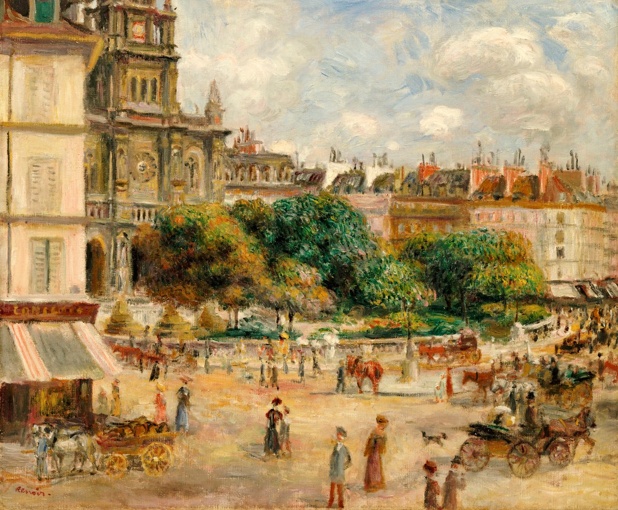 Trojiční náměstí, 1893 od Pierre Auguste Renoir
