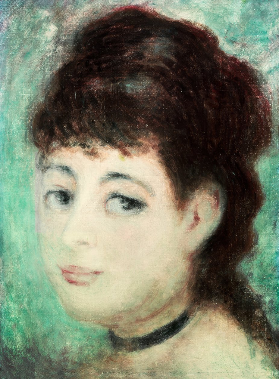 Portrét mladé ženy od Pierre Auguste Renoir