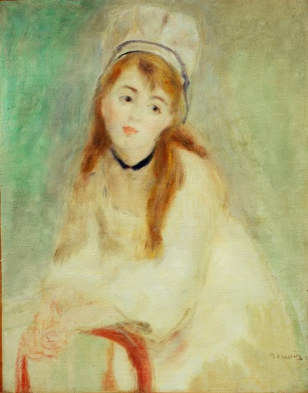 Portrét mladé ženy. Symfonie v bílém od Pierre Auguste Renoir