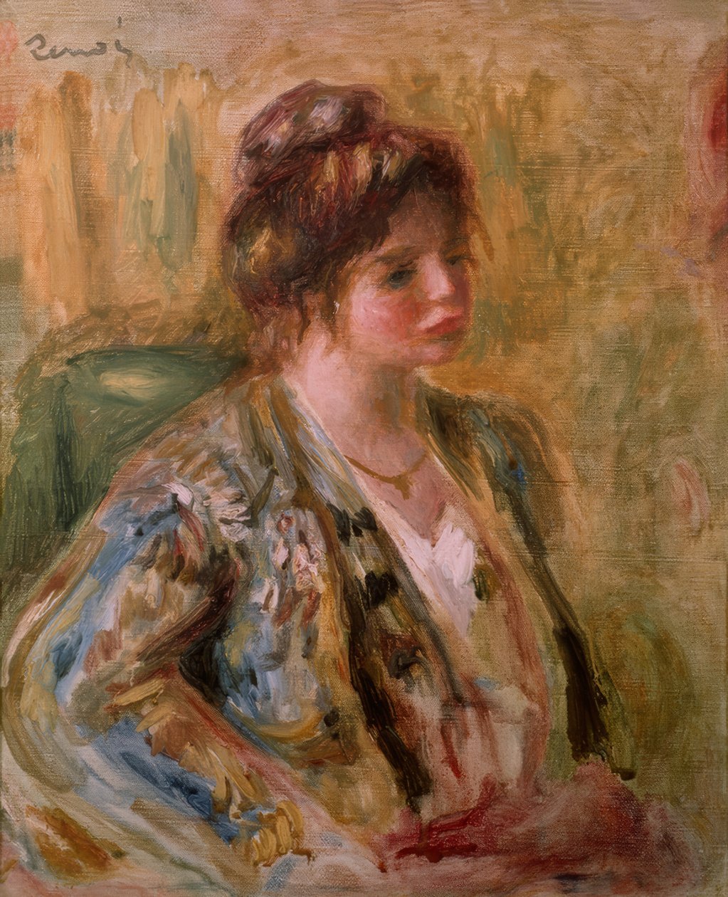 Portrét mladé dívky od Pierre Auguste Renoir