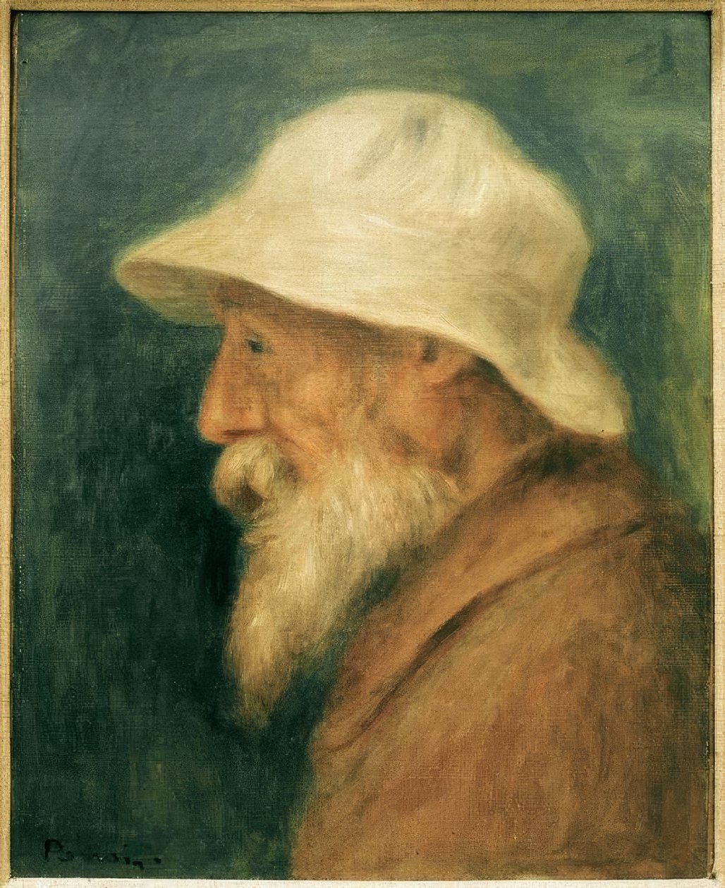 Portrét umělce s bílým kloboukem od Pierre Auguste Renoir