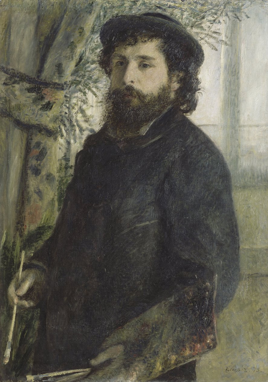 Portrét Clauda Moneta, 1875 od Pierre Auguste Renoir