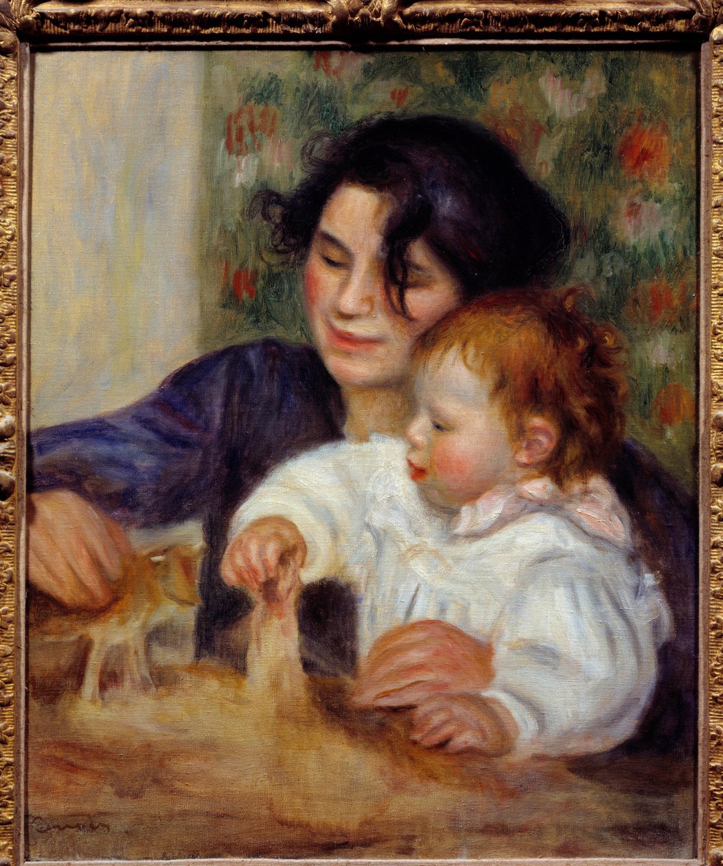 Portrét Gabrielle a Jean. Portrét malířova syna Jeana Renoira (1894-1979) s jeho ošetřovatelkou Gabrielle Renardovou (1879-1959). Obraz Pierra Auguste Renoira (1841-1919) od Pierre Auguste Renoir