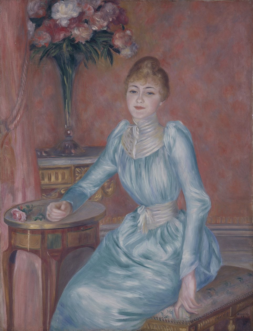 Portrét Madame de Bonnières Henriette Arnaud-Gentil, Gräfin de Bonnières od Pierre Auguste Renoir