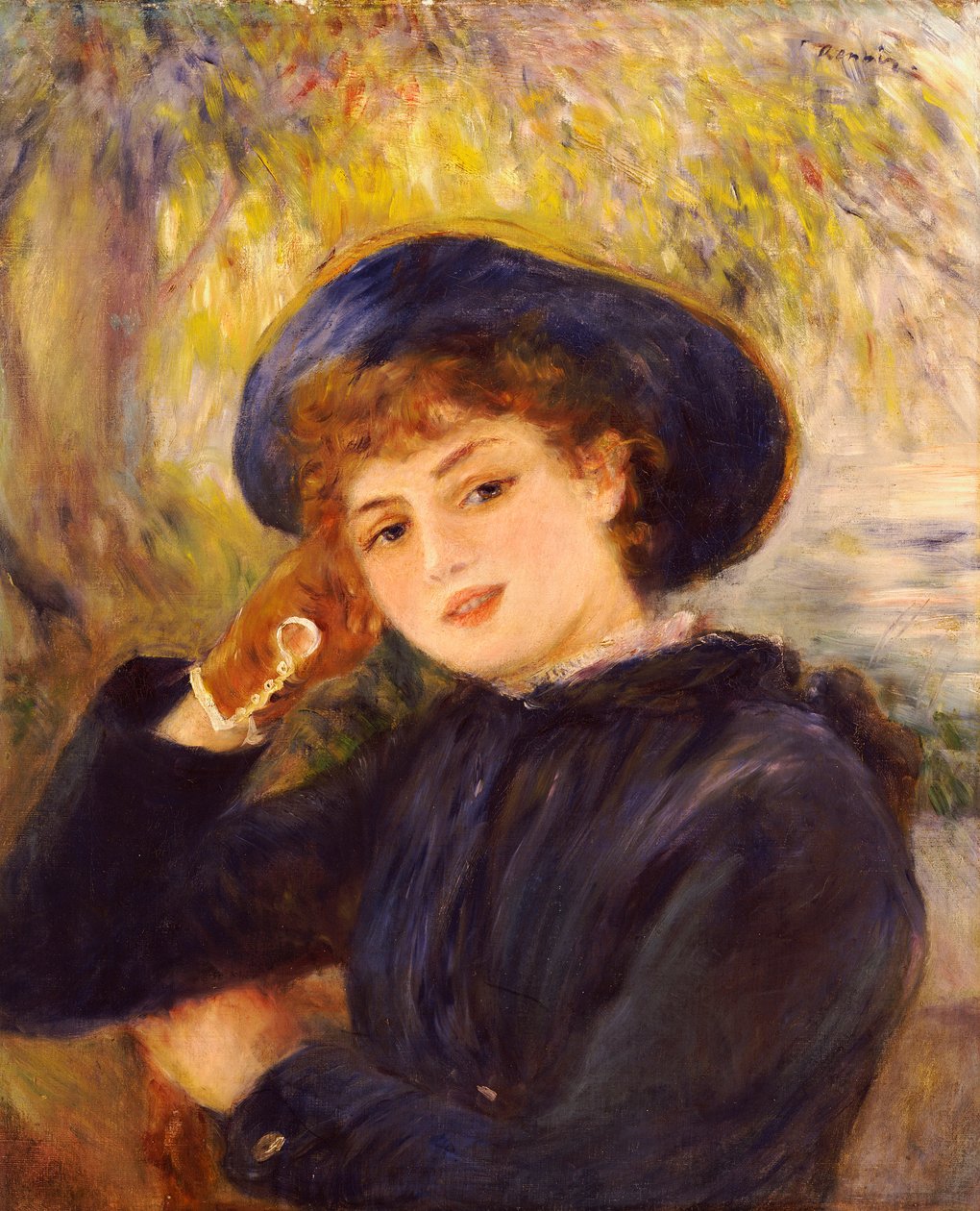 Portrét mademoiselle Demarsy, 1882 od Pierre Auguste Renoir