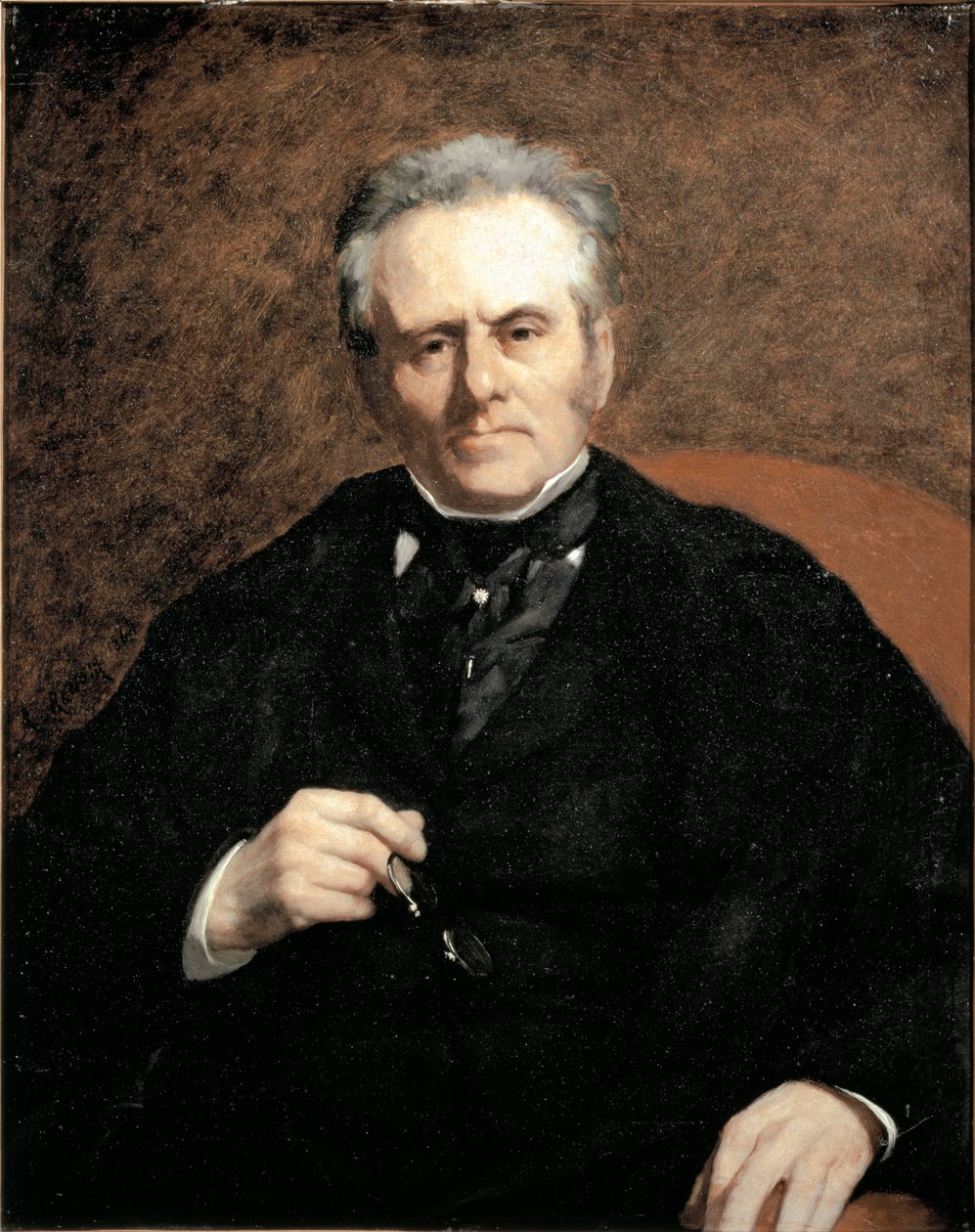 Portrét Williama Sisleyho (1799-1871). Otec malíře Alfreda Sisleyho. Obraz Pierre Auguste Renoir (Pierre-Auguste od Pierre Auguste Renoir