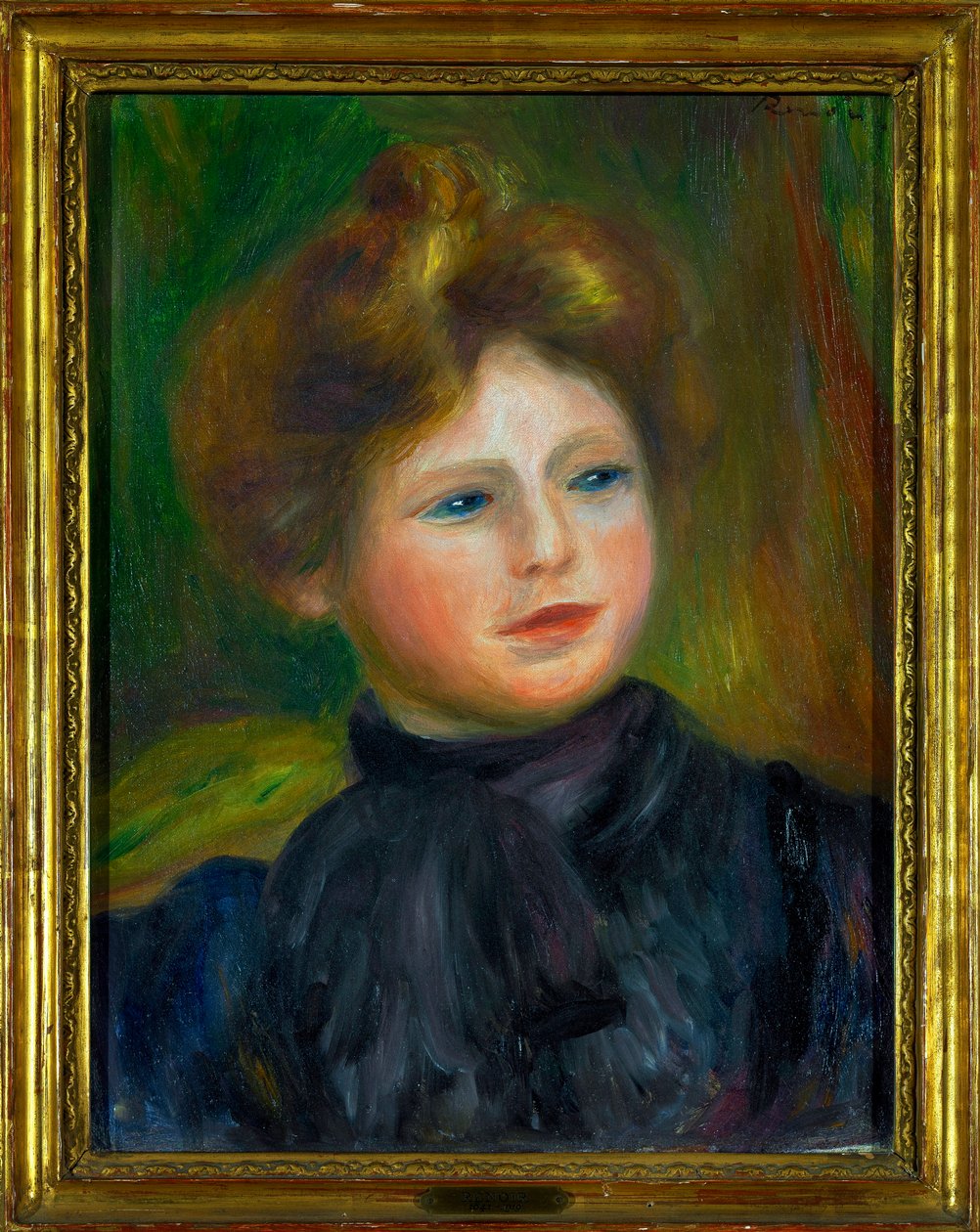 Portrét ženy Malba Pierra Auguste Renoira (1841-1919) 1916 Rozměr 0,35 x 0,27 m Paris Louvre museum Povinná zmínka: Dar Helene a Victora Lyonových od Pierre Auguste Renoir