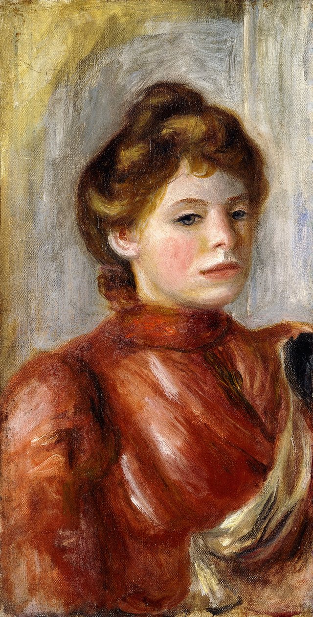 Portrét ženy; Portrét ženy, 1891-1892 od Pierre Auguste Renoir