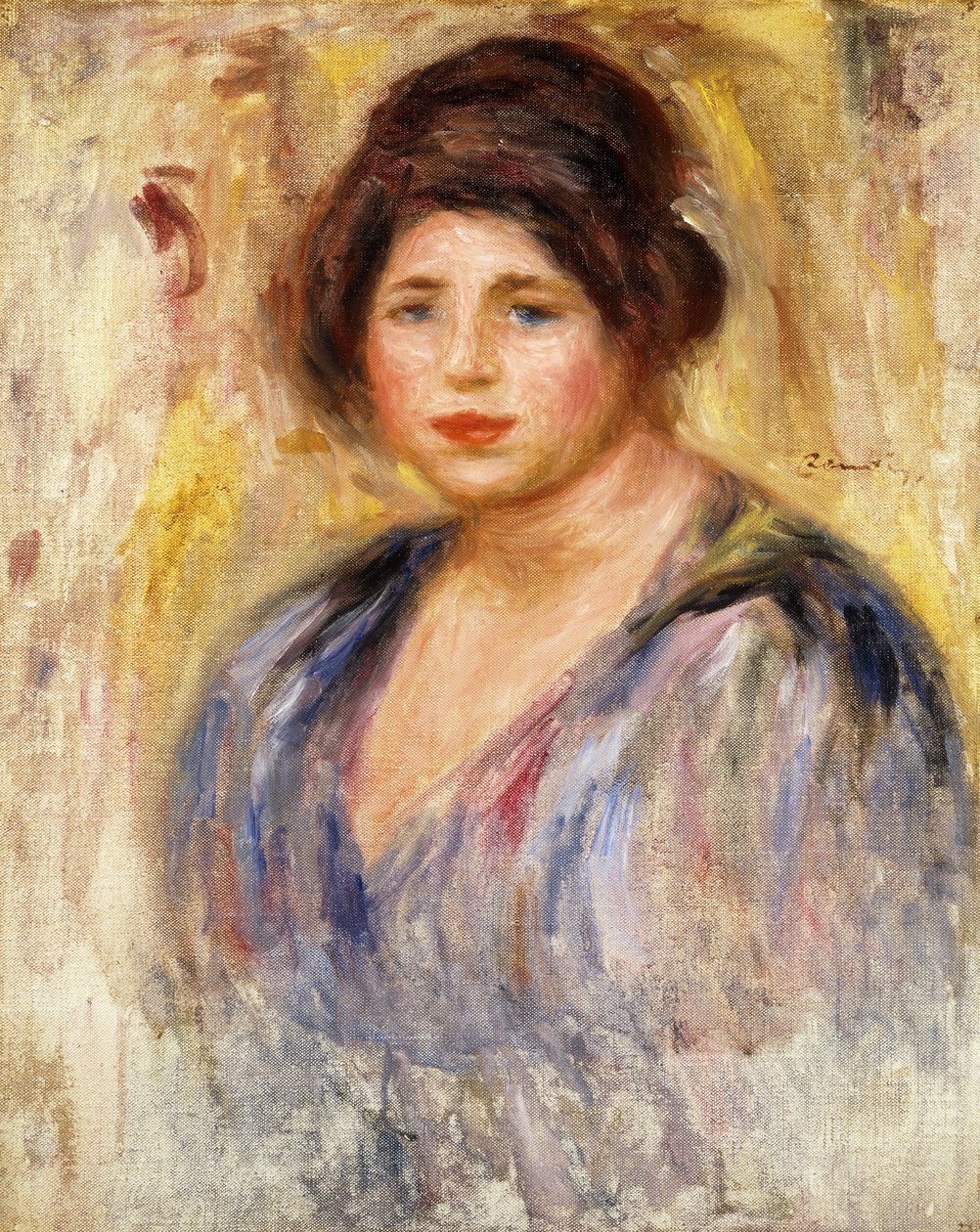 Portrét ženy; Portrét ženy, kolem roku 1912 od Pierre Auguste Renoir