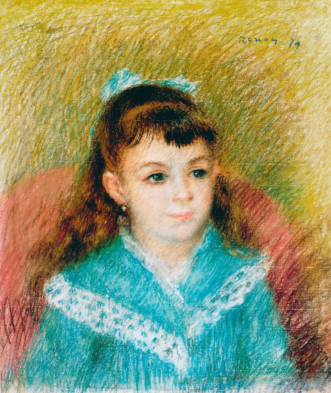 Portrét mladé dívky Elisabeth Maître, 1879 od Pierre Auguste Renoir