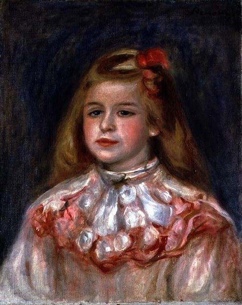 Portrét mladé dívky, kolem roku 1895 (olej na plátně) od Pierre Auguste Renoir