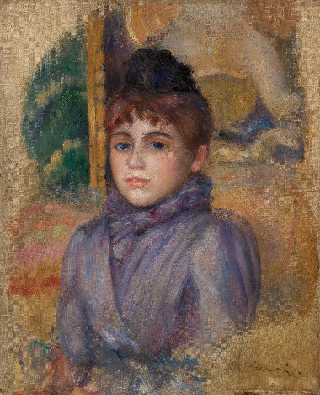 Portrét mladé ženy od Pierre Auguste Renoir