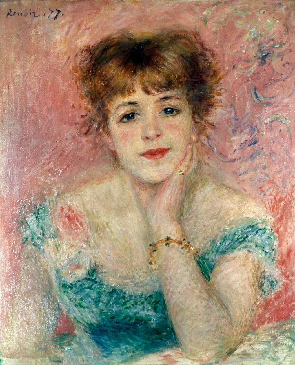 Portrét herečky Jeanne Samary, 1877. od Pierre Auguste Renoir